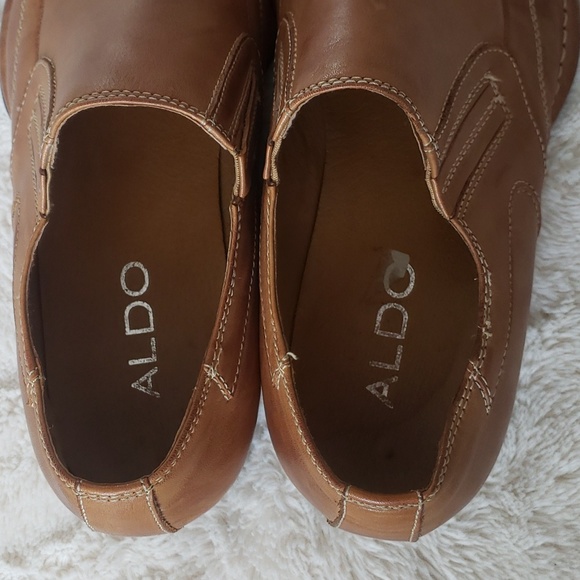 Aldo Mens Leather Loafers - Picture 5 of 10